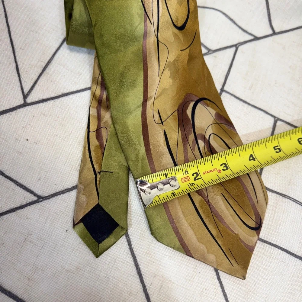 J. Garcia Silk Necktie OS‎ Green Duckworm Alarm Limited Edition Collection 42